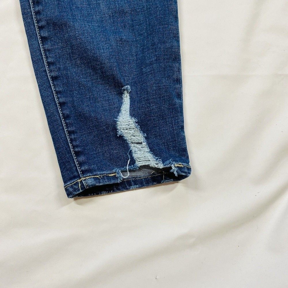 Dear John Joyrich Womens Size 32 Comfort Skinny Distressed Raw Hem Cropped - Picture 3 of 11